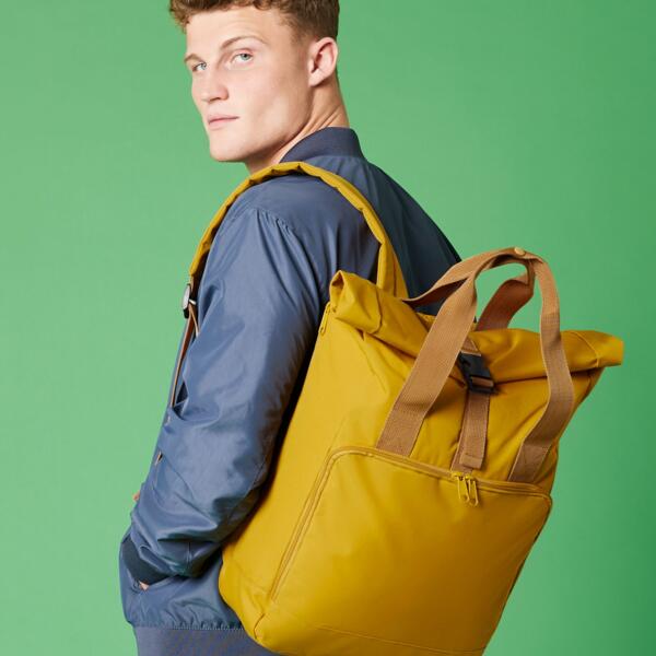 Recycled Twin Handle Roll-Top Laptop Backpack Miniaturansicht