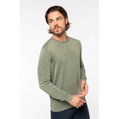 Herren Pullover Washed Crewneck NS914 Miniaturansicht