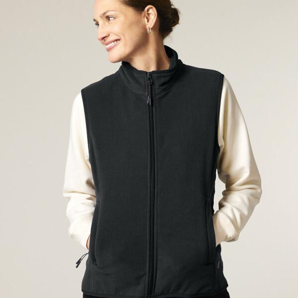 Stella Quester - Damen ärmellose Fleece-Jacke Miniaturansicht