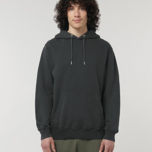 Archer Vintage - Stückgefärbter Unisex-Hoodie aus Terry mit normaler Passform Miniaturansicht