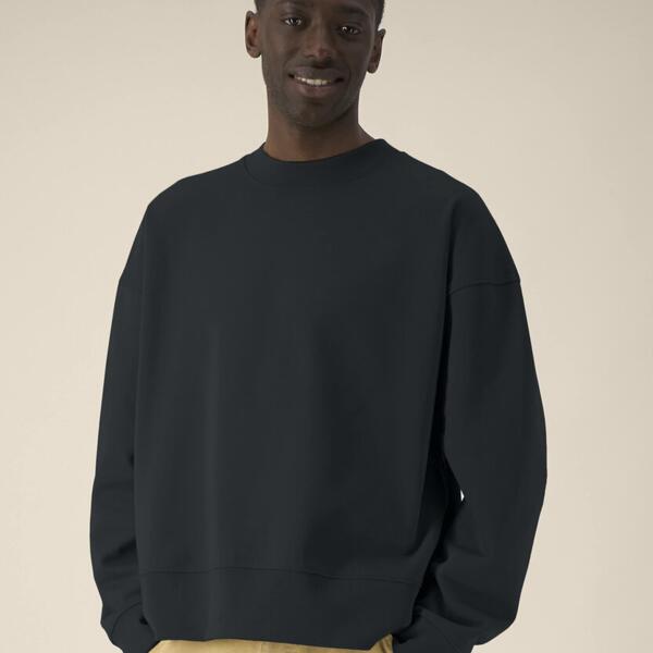 Ryler - Das Boxy Rundhals-Unisex-Sweatshirt aus recycelter Baumwolle Miniaturansicht