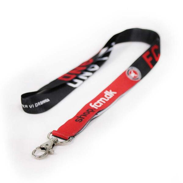 Lanyard, 15 mm breit, beidseitig bedruckt, mit Karabinerhaken Miniaturansicht