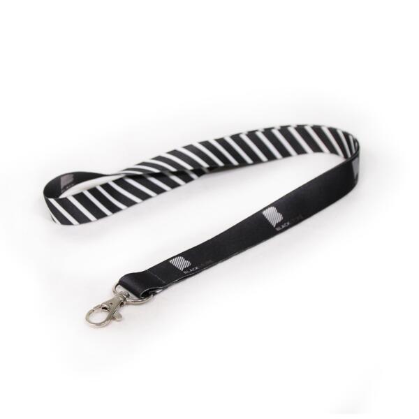 Lanyard, 25 mm breit, beidseitig bedruckt, mit Karabinerhaken Miniaturansicht